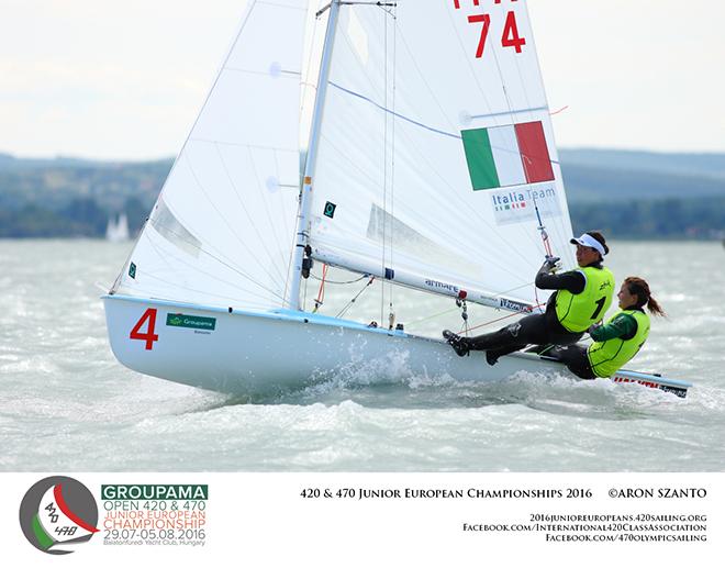 Benedetta Di Salle/Alessandra Dubbini (ITA)- 2016 Groupama 420/470 Junior European Championships © Aron Szanto