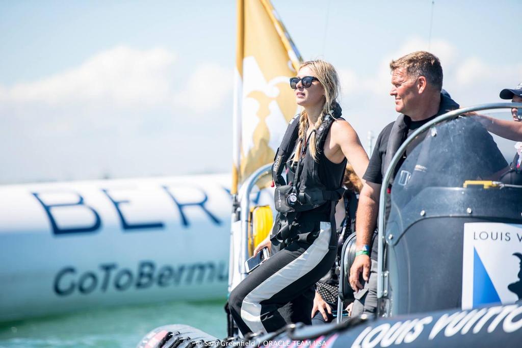 Maria Sharapova -  - Race Day 1, Louis Vuitton America's Cup World Series Portsmouth, July 23, 2016 photo copyright Sam Greenfield/Oracle Team USA http://www.oracleteamusa.com taken at  and featuring the  class