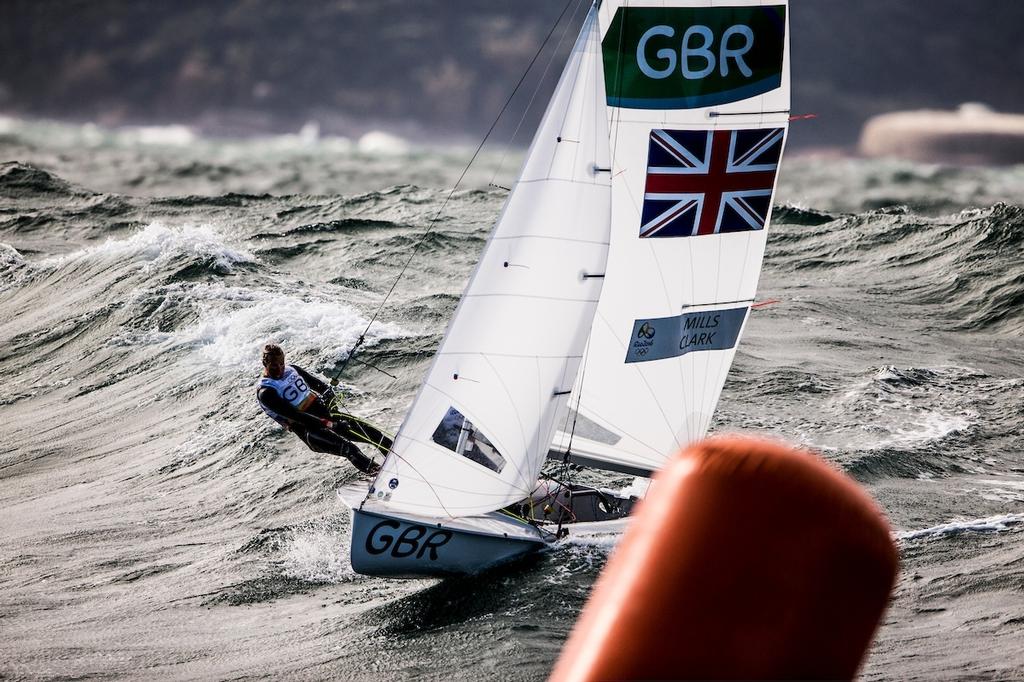 Hannah Mills & Saskia Clark during the Rio 2016 Olympic Sailing Competition photo copyright Sailing Energy/World Sailing taken at  and featuring the  class