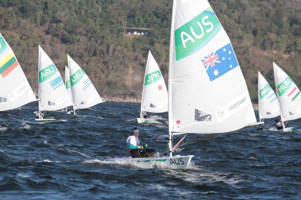 Day 6 - Laser Radial August 13, 2016. Final Qualifier. Ashley Stoddary (AUS) photo copyright Richard Gladwell www.photosport.co.nz taken at  and featuring the  class