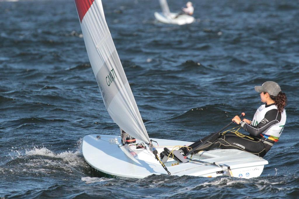 Day 6 - Laser Radial August 13, 2016. Final Qualifier. Ines Gmati (Tunisia) photo copyright Richard Gladwell www.photosport.co.nz taken at  and featuring the  class