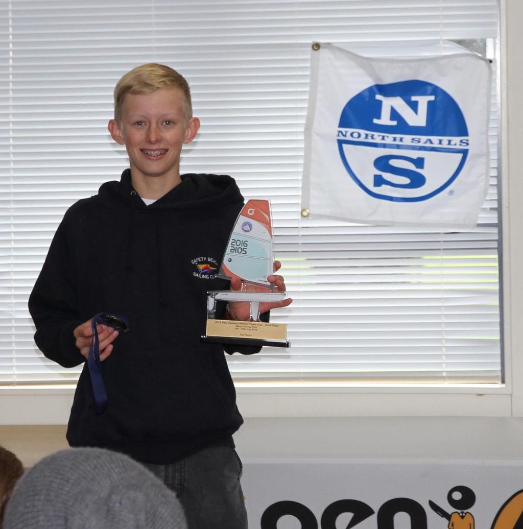 Overall nice guy and Gold Fleet Winner Sean Herbert - 2016 NZ Winter O'pen Cup © Meagan McDonald