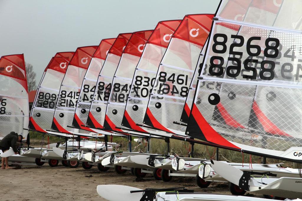 Red and White line up - 2016 NZ Winter O'pen Cup © Meagan McDonald