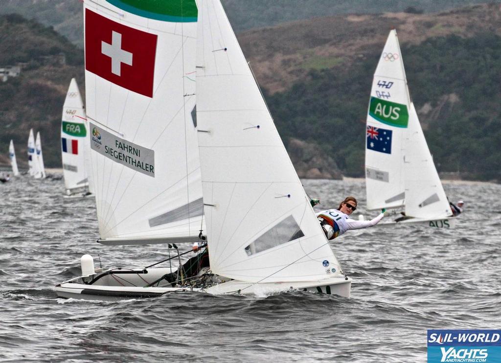 Swiss crew in Leg 3,  Race 1 photo copyright Richard Gladwell www.photosport.co.nz taken at  and featuring the  class