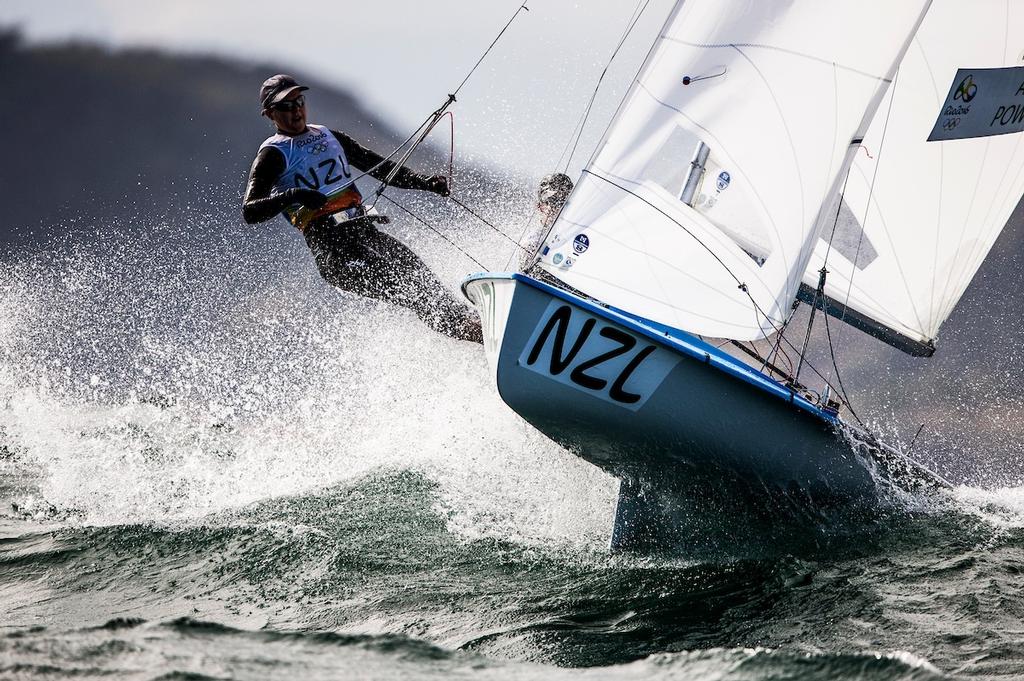 Jo Aleh and Polly Powrie in the Women’s 470 class on day 4 of the Rio 2016 Olympic Sailing Competition © Sailing Energy/World Sailing