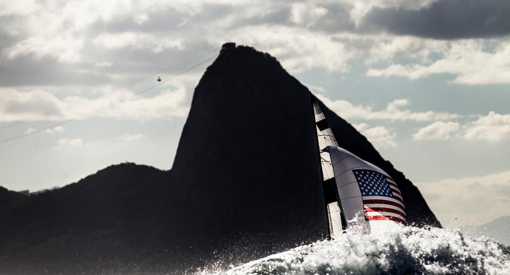 Stu McNay and Dave Hughes (USA) on day 4 of the Rio 2016 Olympic Sailing Competition © Sailing Energy/World Sailing