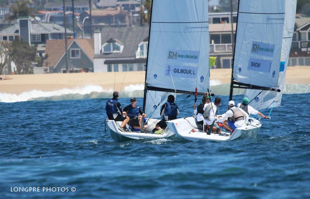 Lachy Gilmore and Nevin Snow Teams - 50th Governor's Cup International Junior Match Racing Championship photo copyright Mary Longpre taken at  and featuring the  class