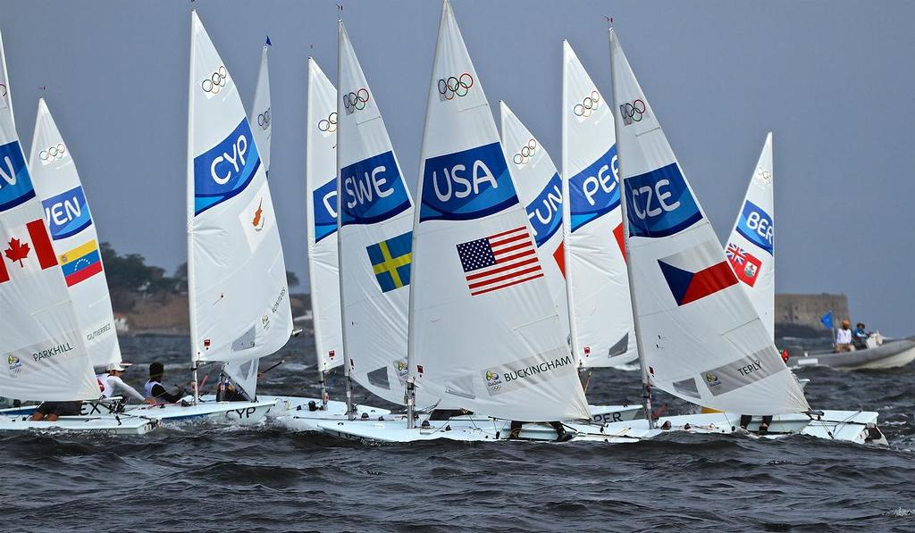 Olympic Day 1 - Laser - Rio Olympics - Day 1, August 8, 2016 photo copyright Richard Gladwell www.photosport.co.nz taken at  and featuring the  class