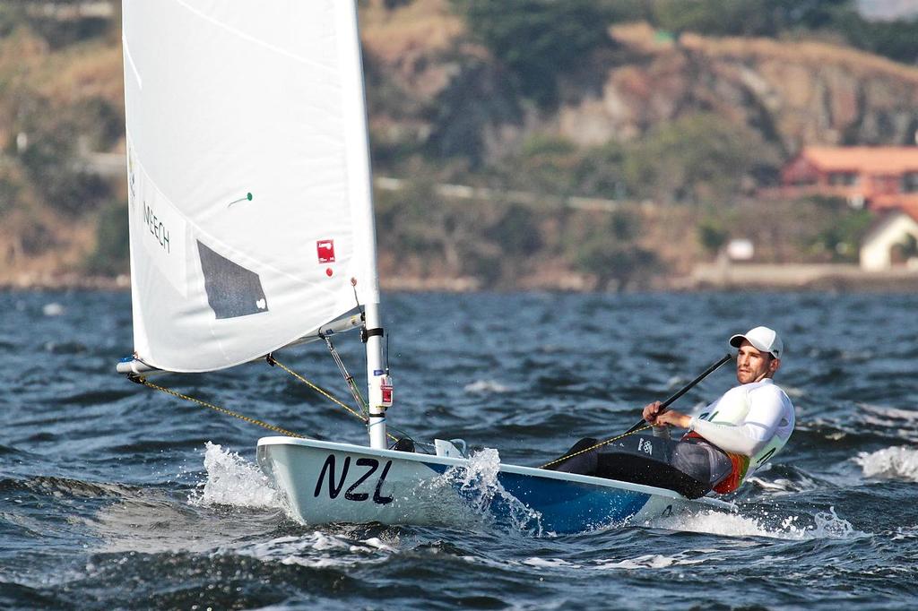 Sam Meech (NZL) Mens Laser Race 1, Day 2 photo copyright Richard Gladwell www.photosport.co.nz taken at  and featuring the  class