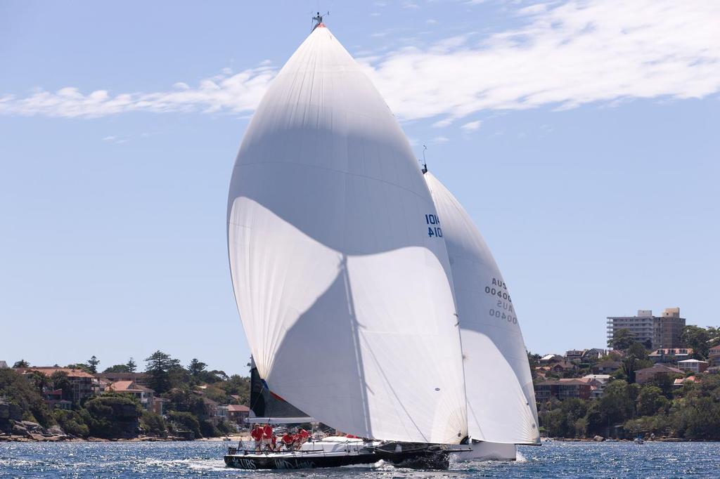 UBS Wild Thing powering along under Ace on Sydney Harbour. ©  Andrea Francolini Photography http://www.afrancolini.com/