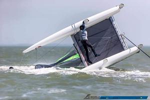 O no - F16 Catamaran Worlds photo copyright Jasper van Staveren taken at  and featuring the  class