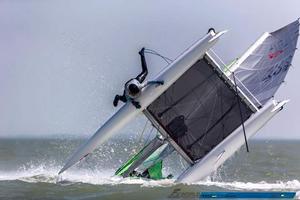 Hangon - F16 Catamaran Worlds photo copyright Jasper van Staveren taken at  and featuring the  class