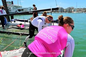 The Magenta Project lands in Cowes set to give women sailors wings photo copyright Nic Douglass / www.AdventuresofaSailorGirl.com taken at  and featuring the  class