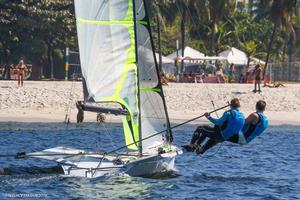 Heading for the beach - Rio Int Sailing Week - 2016 photo copyright Fred Hoffman http://www.cncharitas.com.br/ taken at  and featuring the  class