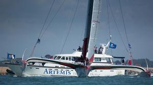 Race winners Prince de Bretagne in action during the 2014 Artemis Challenge at Cowes Week photo copyright Lloyd Images taken at  and featuring the  class