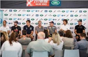 Act 4 – International and national media attend the skippers press conference on day one in Hamburg, Germany - Extreme Sailing Series - 28 July, 2016 photo copyright Lloyd Images taken at  and featuring the  class