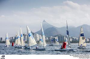 Finn fleet - 2016 Rio Olympic and Paralympic Games photo copyright Sailing Energy/World Sailing taken at  and featuring the  class