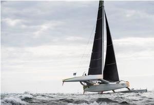 Phaedo3 flies out of Cowes – Artemis Challenge photo copyright Lloyd Images taken at  and featuring the  class