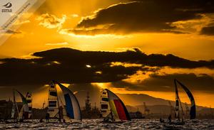 GER - Viktoria Jurzok / Anika Lorenz in 49er FX on Day 5 - 2016 Rio Olympic and Paralympic Games photo copyright Sailing Energy/World Sailing taken at  and featuring the  class