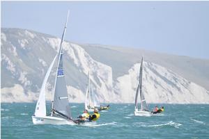 Bohm and Roos enjoying the brisk conditions - SAP 505 World Championships - 5 August, 2016 photo copyright Christophe Favreau http://christophefavreau.photoshelter.com/ taken at  and featuring the  class
