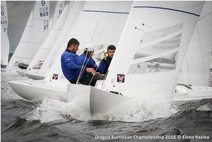 Day one of Gazprom Dragon European Championship at St. Petersburg YC photo copyright Elena Razina taken at  and featuring the  class