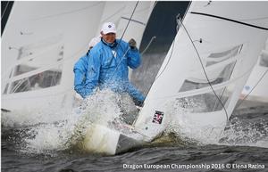 Day one of Gazprom Dragon European Championship at St. Petersburg YC photo copyright Elena Razina taken at  and featuring the  class