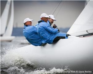 Day one of Gazprom Dragon European Championship at St. Petersburg YC photo copyright Elena Razina taken at  and featuring the  class