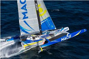 François Gabart breaks the 24-hour singlehanded distance record! photo copyright  Jean-Marie Liot / DPPI / Macif taken at  and featuring the  class