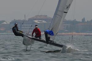 2nd Overall 1st Mixed Tsaousidou Baier - 2016 Tornado Europeans photo copyright Tessarini Fabio taken at  and featuring the  class