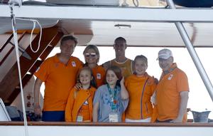Dorian van Rijsselberge with the Dutch Royal Family - Rio 2016 photo copyright World Sailing taken at  and featuring the  class