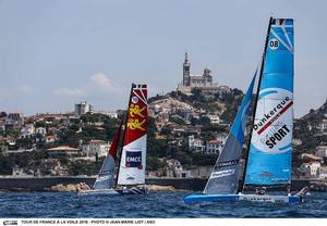 Fleet in action in Act 7 coastal race - Tour de France à la Voile 2016 photo copyright Jean-Marie Liot / ASO taken at  and featuring the  class