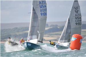 Martin and Lowry, 9106, are in the box seats ahead of final race - SAP 505 World Championships - 5 August, 2016 photo copyright Christophe Favreau http://christophefavreau.photoshelter.com/ taken at  and featuring the  class