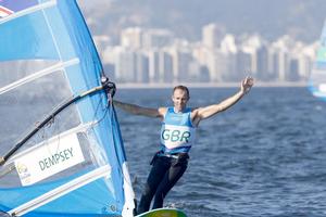 Nick Dempsey takes silver in the Men’s RS:X - Rio 2016 photo copyright World Sailing taken at  and featuring the  class