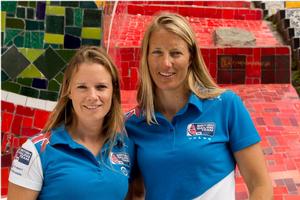 Hannah Mills and Saskia Clark - Rio Olympics photo copyright Andre Bittencourt/British Sailing Team taken at  and featuring the  class