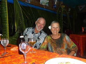 Andrew and Clare at Dinner at Lisas, Hirifa photo copyright Andrew and Clare Payne taken at  and featuring the  class