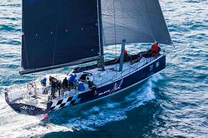 Black Jack keeping pace - 2016 Land Rover Sydney Gold Coast Yacht Race photo copyright Andrea Francolini/CYCA taken at  and featuring the  class