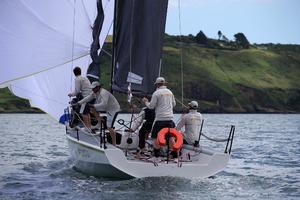 FOMO the Farr 280 warming up for Plymouth Regatta 2016 – HP30 National Championships photo copyright Rachel Fallon-Langdon / Team FOMO taken at  and featuring the  class