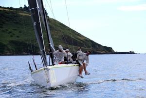 FOMO the Farr 280 warming up for Plymouth Regatta 2016 – HP30 National Championships photo copyright Rachel Fallon-Langdon / Team FOMO taken at  and featuring the  class