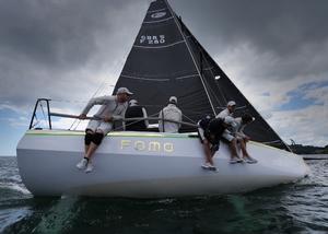 FOMO the Farr 280 warming up for Plymouth Regatta 2016 – HP30 National Championships photo copyright Rachel Fallon-Langdon / Team FOMO taken at  and featuring the  class