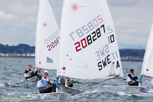 Dun Laoghaire Harbour, Saturday 30th July 2016:
Erik LindŽn Sweden competing on the final day the KBC Laser Radial World Championships hosted by the Royal St. George Yacht Club and Dun Laoghaire Harbour.
Photograph:  David Branigan/Oceansport photo copyright David Branigan/Oceansport http://www.oceansport.ie/ taken at  and featuring the  class