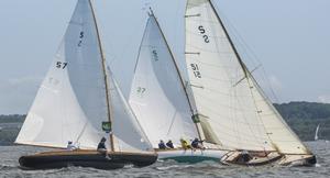 Squaw, Sail Number: 57,  Aquila, Sail Number: 51, Mischief, Sail Number: 27 photo copyright Makena Masterson / New York Yacht Club taken at  and featuring the  class