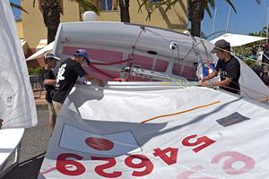 Boat preparation at 420 Worlds photo copyright Gerolamo Acquarone taken at  and featuring the  class