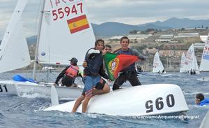 Diogo Costa / Pedro Costa (POR) - 420 Open World Champions - 2016 420 Class World Championship photo copyright Gerolamo Acquarone taken at  and featuring the  class