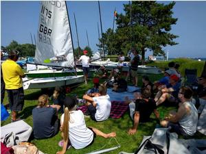 Pre-event coaching in the sun - RS Aero European Championships photo copyright Paul Robson taken at  and featuring the  class