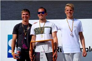 RS Aero 7 podium - RS Aero European Championships photo copyright Ants Haavel taken at  and featuring the  class