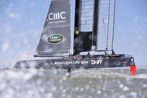 T3 flies on the Solent photo copyright  Harry KH / Land Rover BAR taken at  and featuring the  class