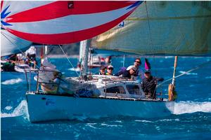 Trivial Pursuit lets rip downwind - Airlie Beach Race Week photo copyright Andrea Francolini / ABRW taken at  and featuring the  class