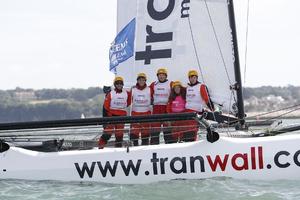 The first M32 to take on the Artemis Challenge and go around the Isle of Wight. Tranwall finish the race in just under four hours. photo copyright Lloyd Images taken at  and featuring the  class