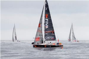 Chasing boats gain miles as leaders left frustrated on lightwind Biscay - 2016 Solitaire Bompard Le Figaro photo copyright Alexis Courcoux taken at  and featuring the  class