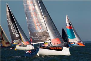 A Macif stage four showdown for the Solitaire Bompard Le Figaro title photo copyright Alexis Courcoux taken at  and featuring the  class